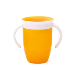 OEM - VASO ANTIDERRAME 360 CON ASAS 270ML NARANJA