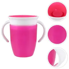 OEM - VASO ANTIDERRAME 360 CON ASAS 270ML ROSADO