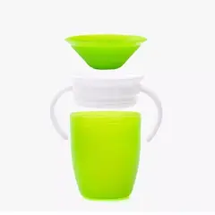 OEM - VASO ANTIDERRAME 360 CON ASAS 270ML VERDE
