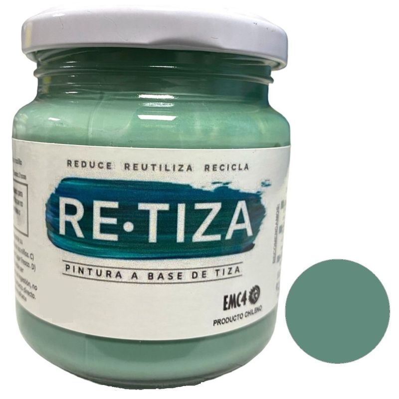 RETIZA - Pintura Tizada/Vintage VERDE MAR  250 grs. base agua mate