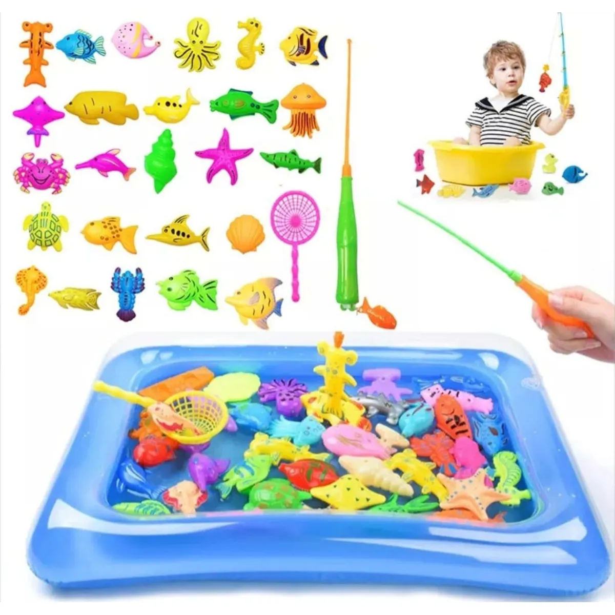 GENERICO - Juego Pesca Milagrosa Piscina Niños- Niñas Acuático