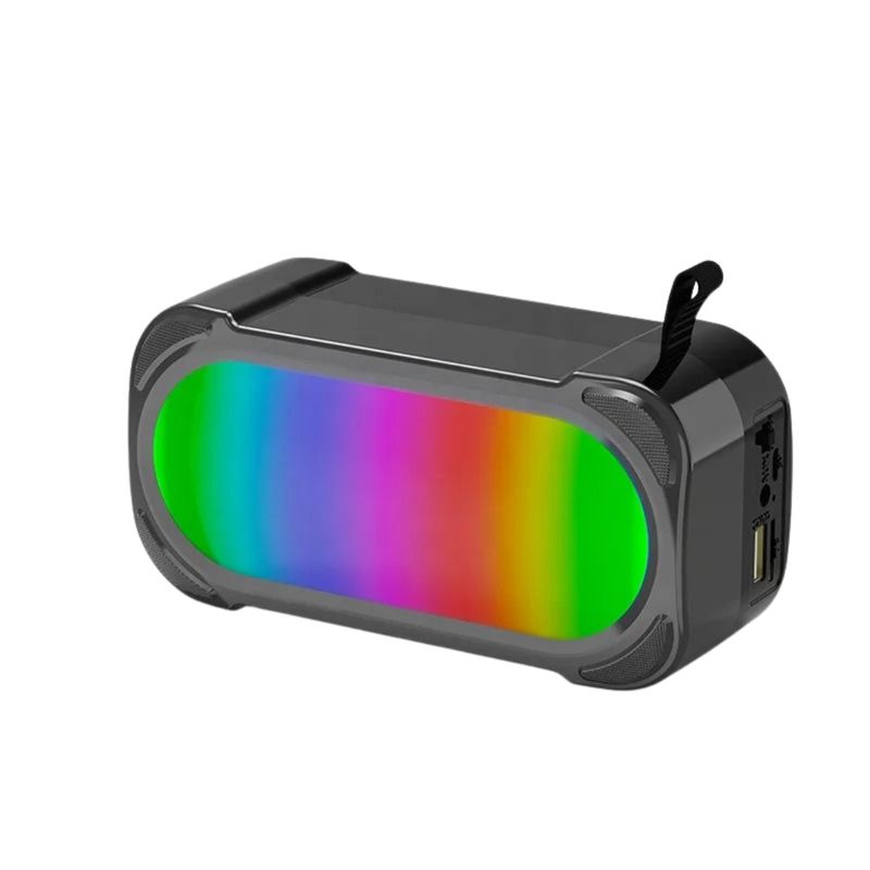 GENERICO - Parlante Bocina Portátil Altavoz Bluetooth Micrófono FM USB RGB TF