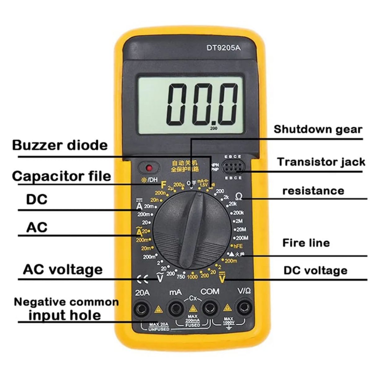 OEM - MULTITESTER DIGITAL CON INDICADOR LCD