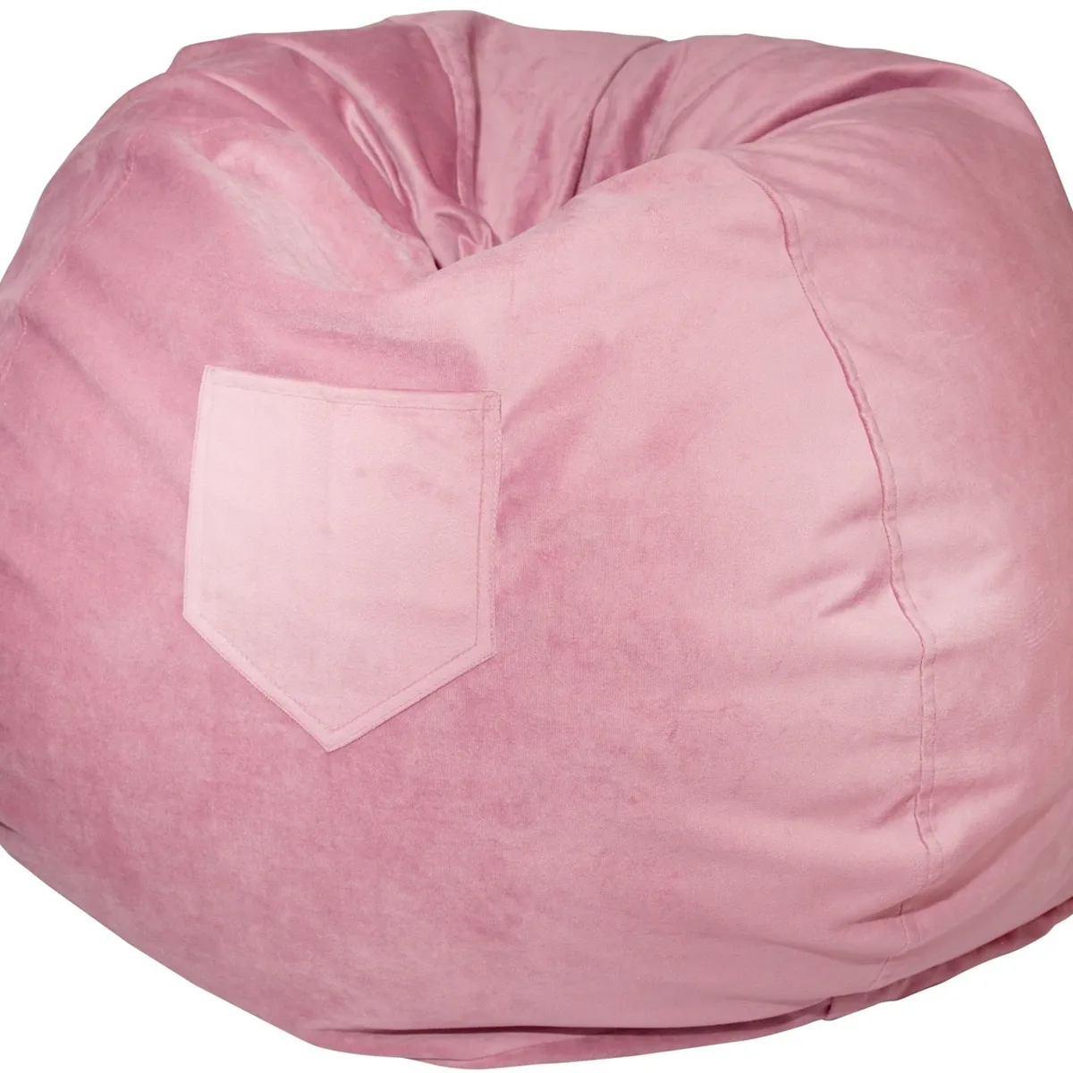 GENERICO - Pouf Pera Palo de Rosa Felpa 100x80x80 cm Máxima Design