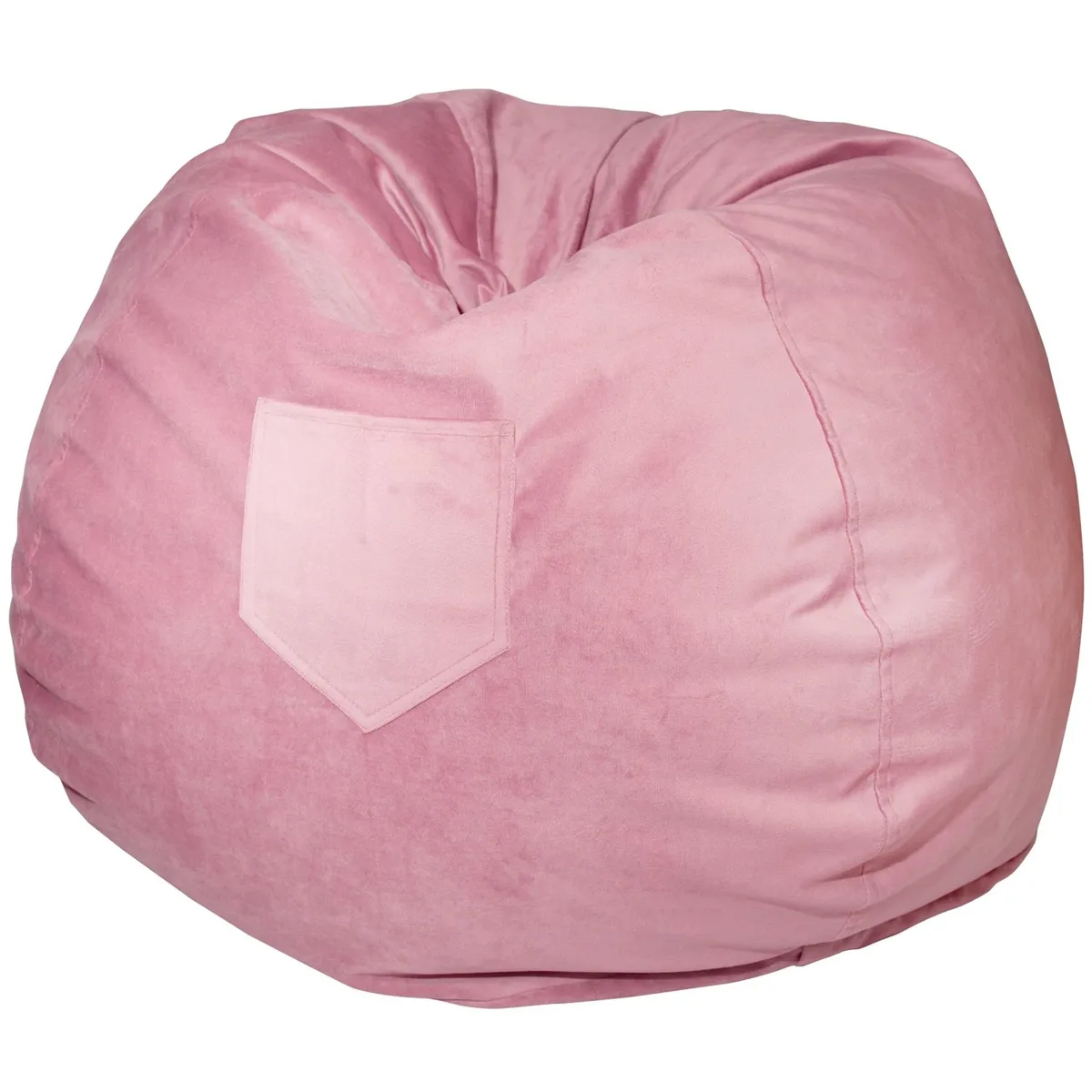 GENERICO - Pouf Pera Palo de Rosa Felpa 100x80x80 cm Máxima Design