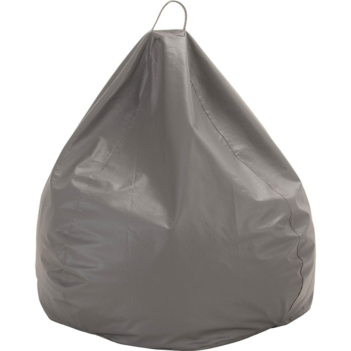 GENERICO - Pouf Pera Gris Eco Cuero 100x80x80 cm Máxima Design