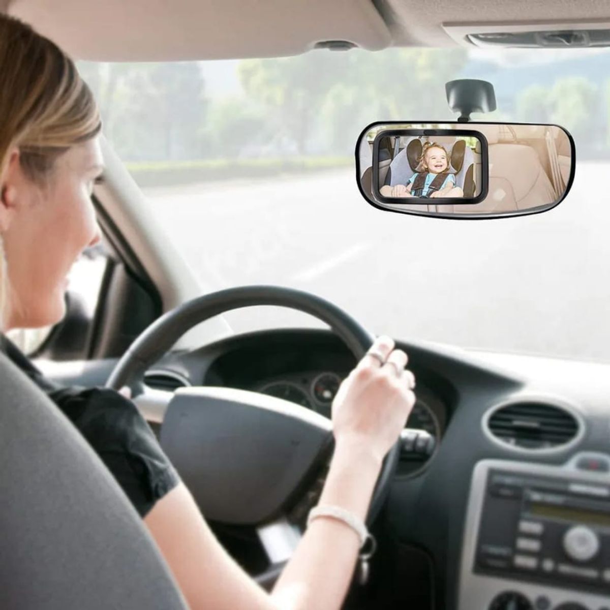 OEM - ESPEJO RETROVISOR GIRATORIO ASIENTO TRASERO DE AUTO BEBE