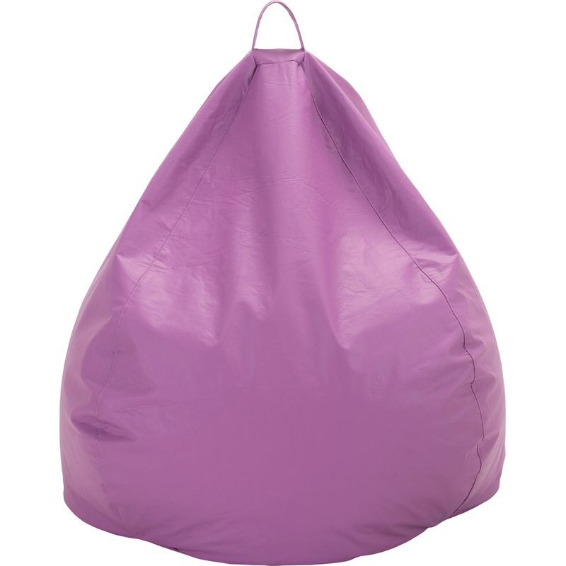 GENERICO - Pouf Pera Lila Eco Cuero 100x80x80 cm Máxima Design