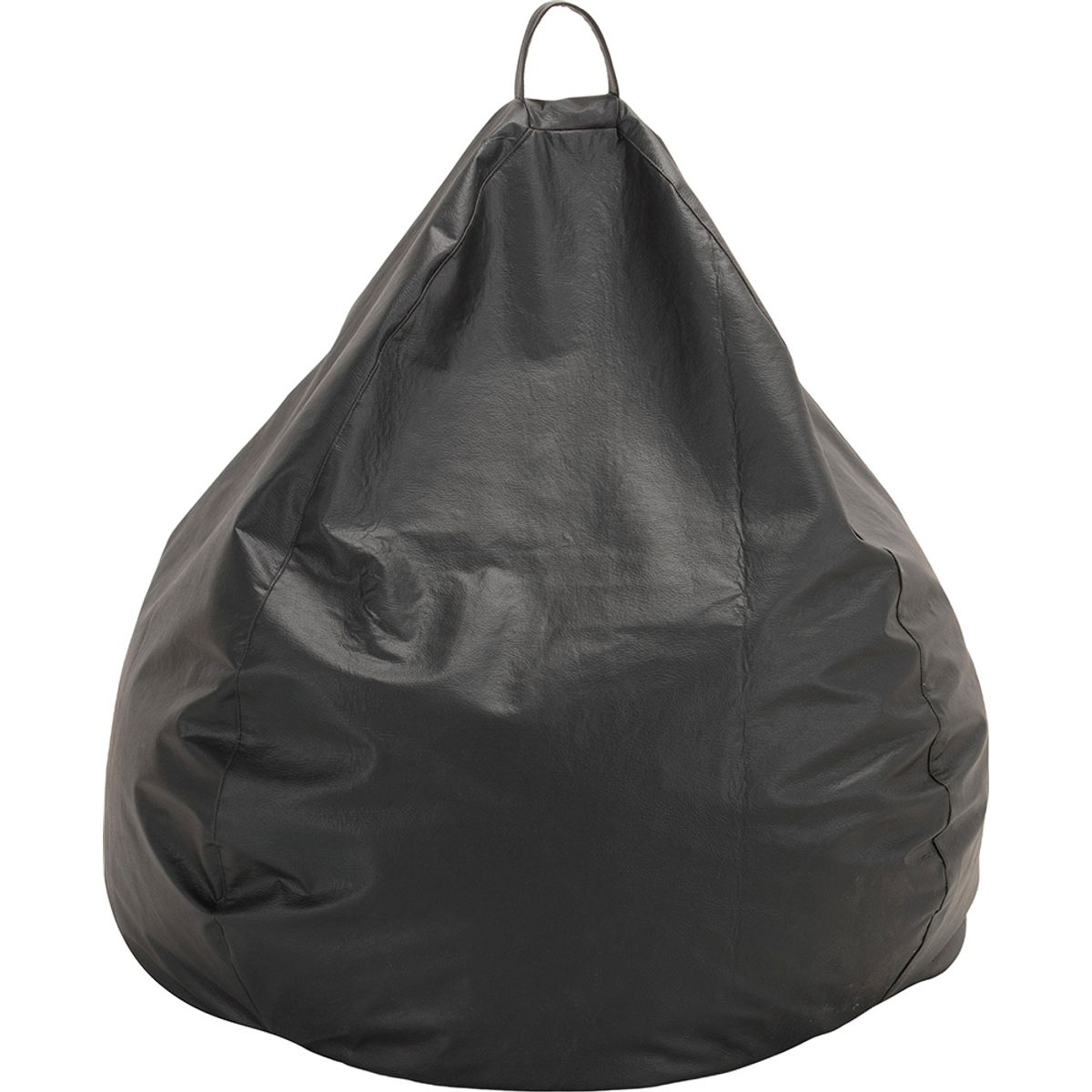 GENERICO - Pouf Pera Negro Eco Cuero 100x80x80 cm Máxima Design