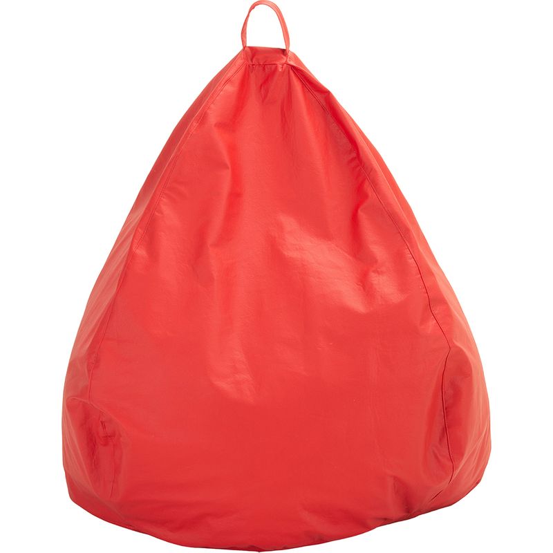 GENERICO - Pouf Pera Rojo Eco Cuero 100x80x80 cm Máxima Design