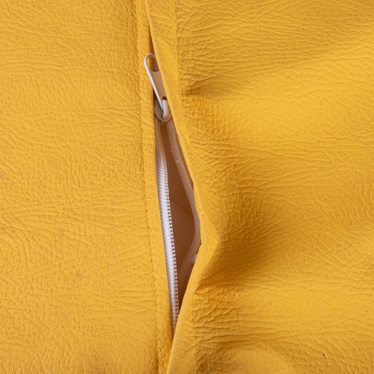 GENERICO - Pouf Pera Amarilla Eco Cuero 80x80x80 cm Máxima Design