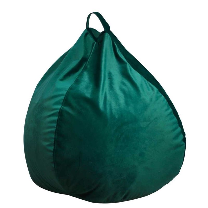 GENERICO - Pouf Pera Verde Botella Felpa 100x80x80 Máxima Design