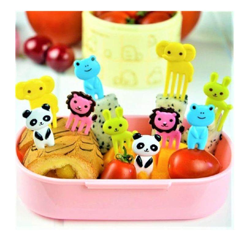 GENERICO - Mini Tenedores de Frutas Set Surtido Infantil