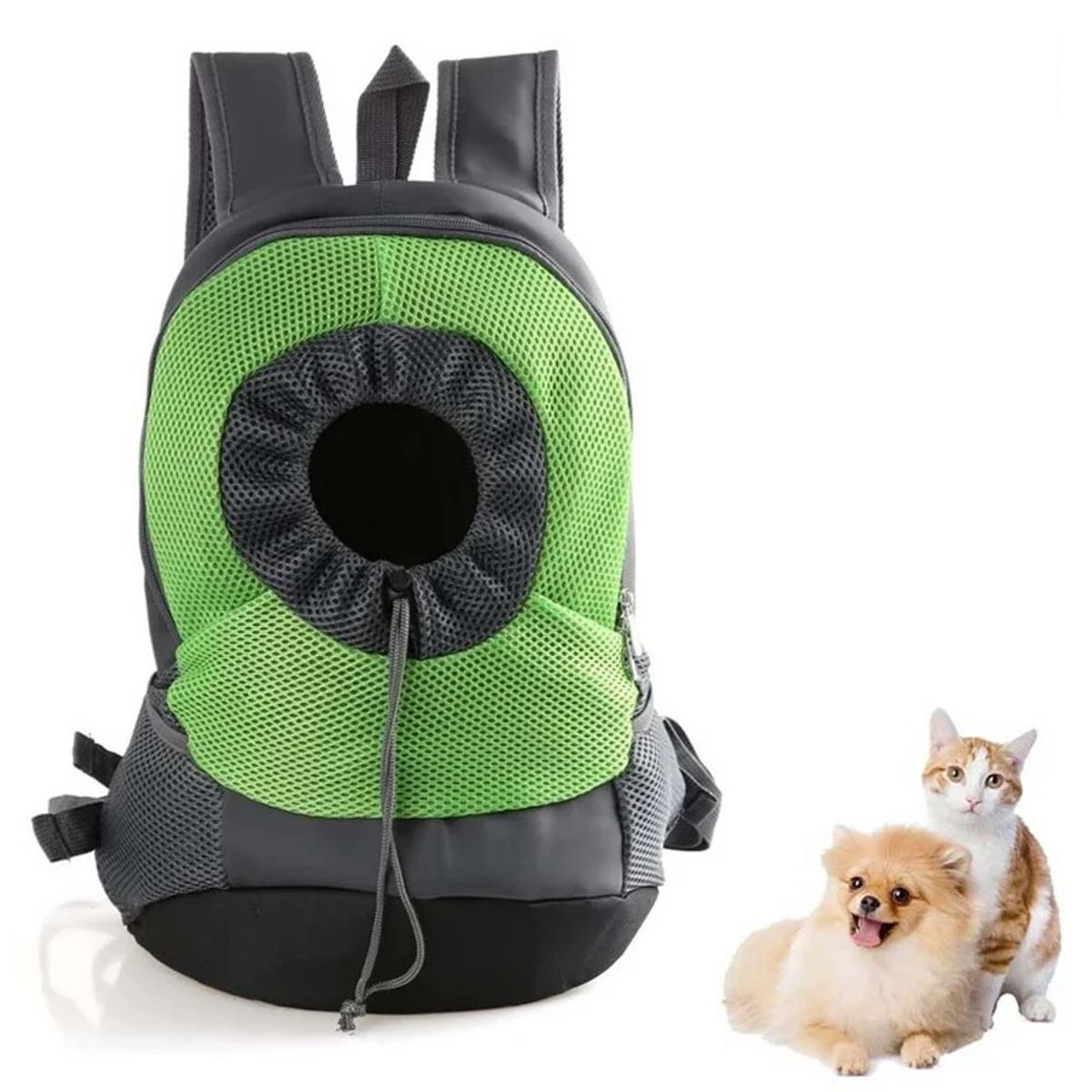 DEFENSOR FOREVER - Mochila Transportadora Para Mascotas Perros Gatos Verde