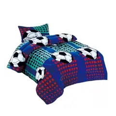 GENERICO - Cobertor Plush Con Chiporro 1.5 Plaza Infantil Pelota Niños + Funda