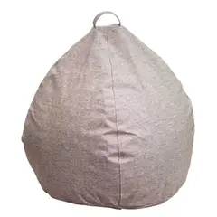 GENERICO - Pouf Pera Gris Beige Omega 100x80x80 Maxima Design
