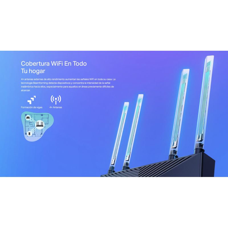 TP LINK - Router Tp-link Archer Ax53 Gigabit Wi-fi 6 Ax3000 One-mesh
