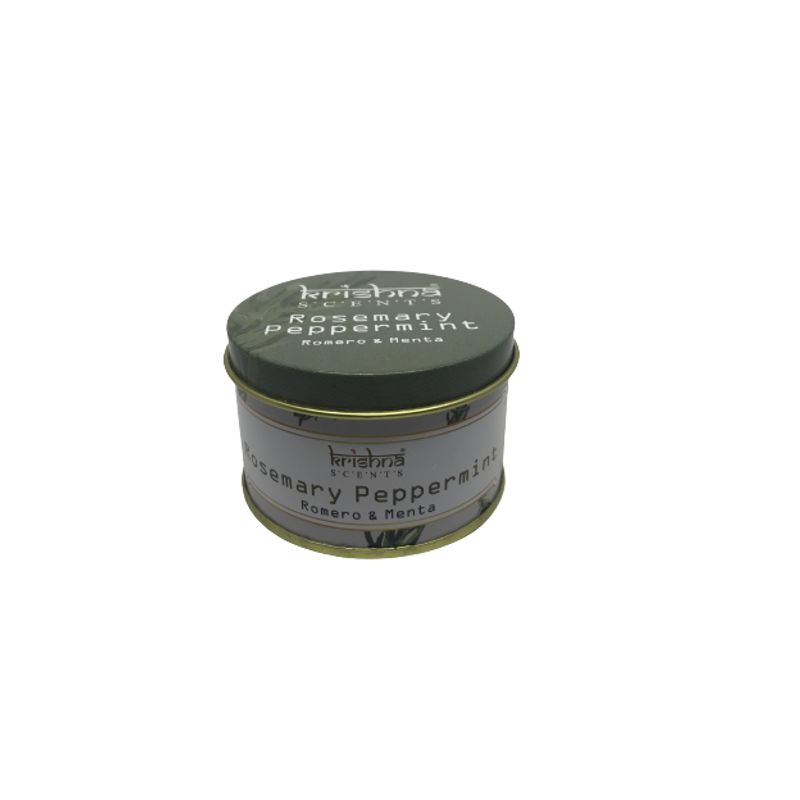 GENERICO - Vela Aromatica Romero Menta Doble Mecha Krishna