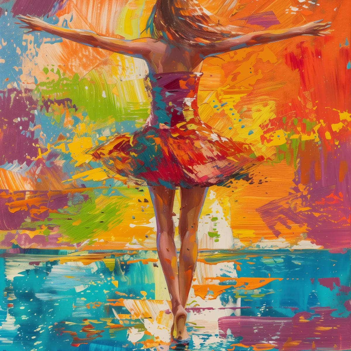 LOS REGALONES - Cuadro Canvas Imagen Mujer en lienzo 85x55 cm