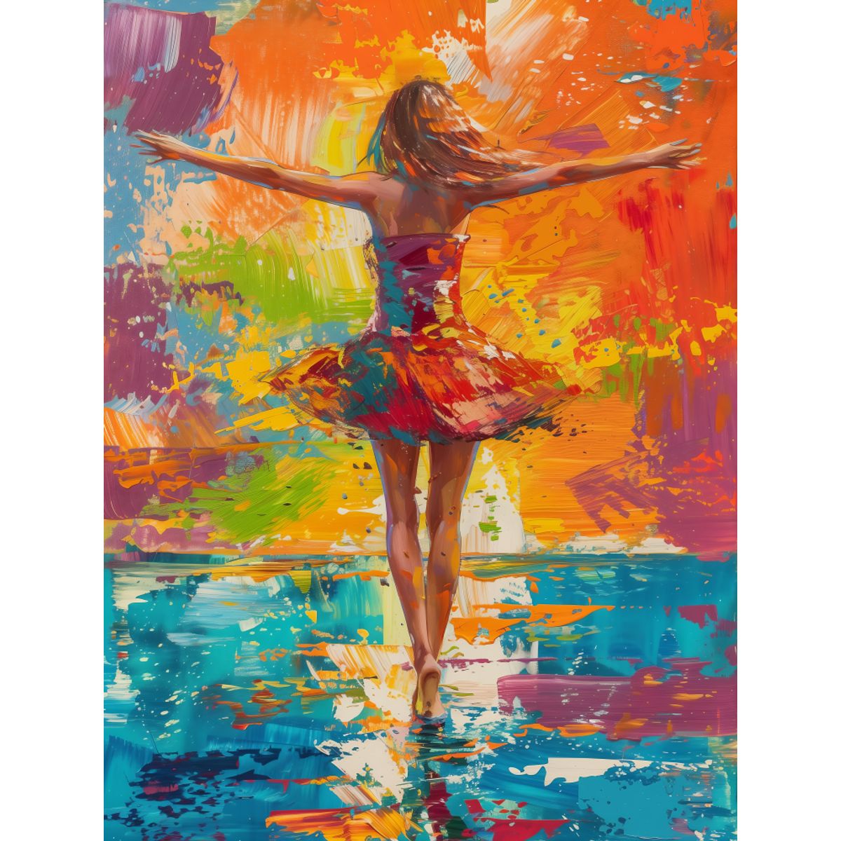 LOS REGALONES - Cuadro Canvas Imagen Mujer en lienzo 85x55 cm