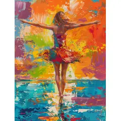 LOS REGALONES - Cuadro Canvas Imagen Mujer en lienzo 85x55 cm