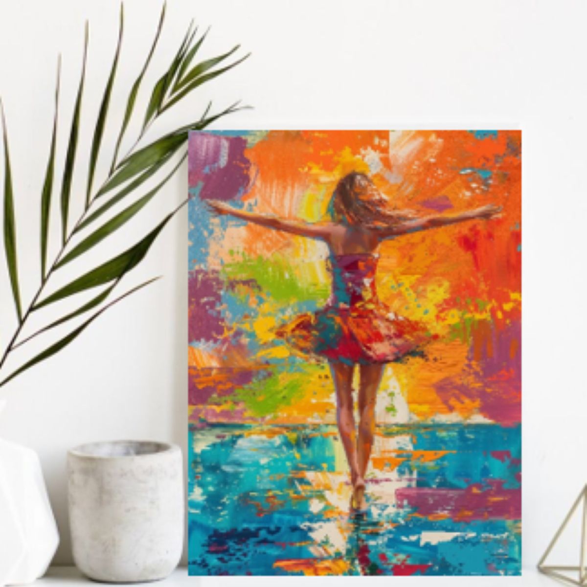 LOS REGALONES - Cuadro Canvas Imagen Mujer en lienzo 85x55 cm