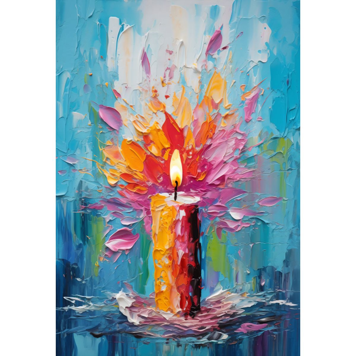 LOS REGALONES - Cuadro Canvas Imagen Vela en lienzo 85x55 cm