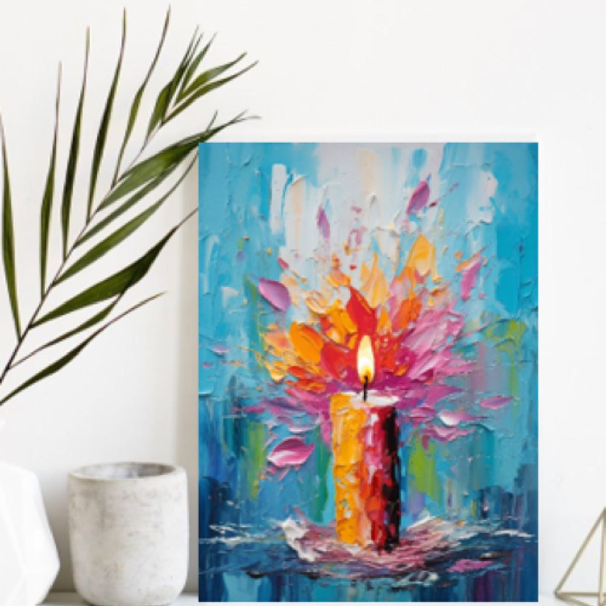 LOS REGALONES - Cuadro Canvas Imagen Vela en lienzo 85x55 cm