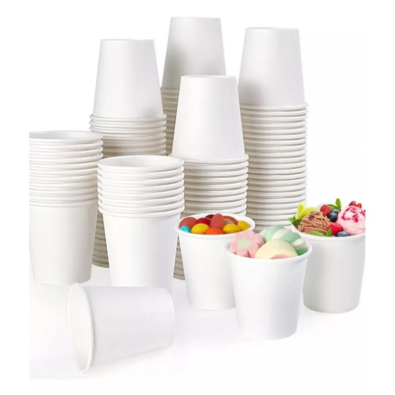 GENERICO - Vaso Blanco Polipapel 4 Onzas 50 Unidades