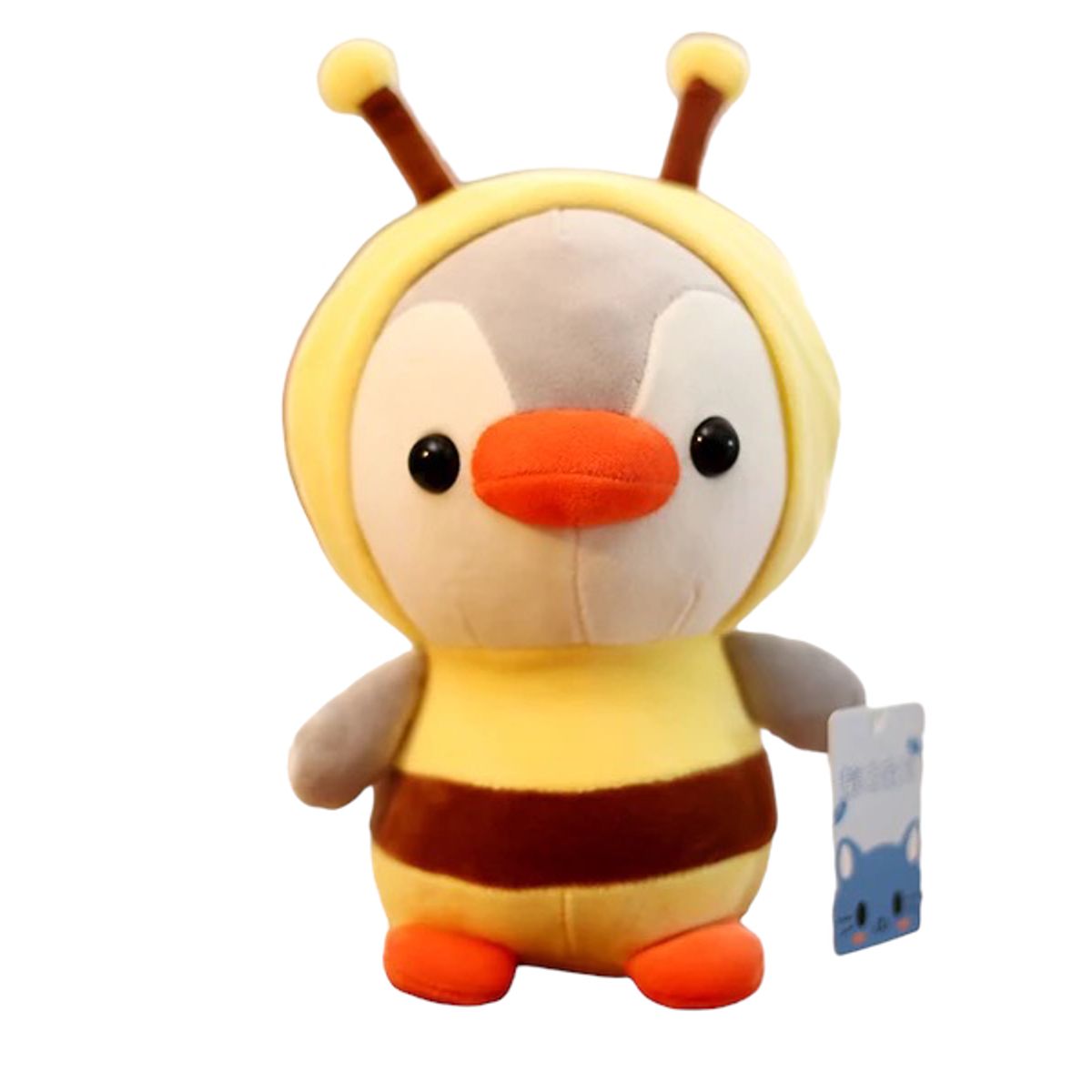 GENERICO - Peluche Pingüino Con Disfraz de Abeja Amarillo Kawaii