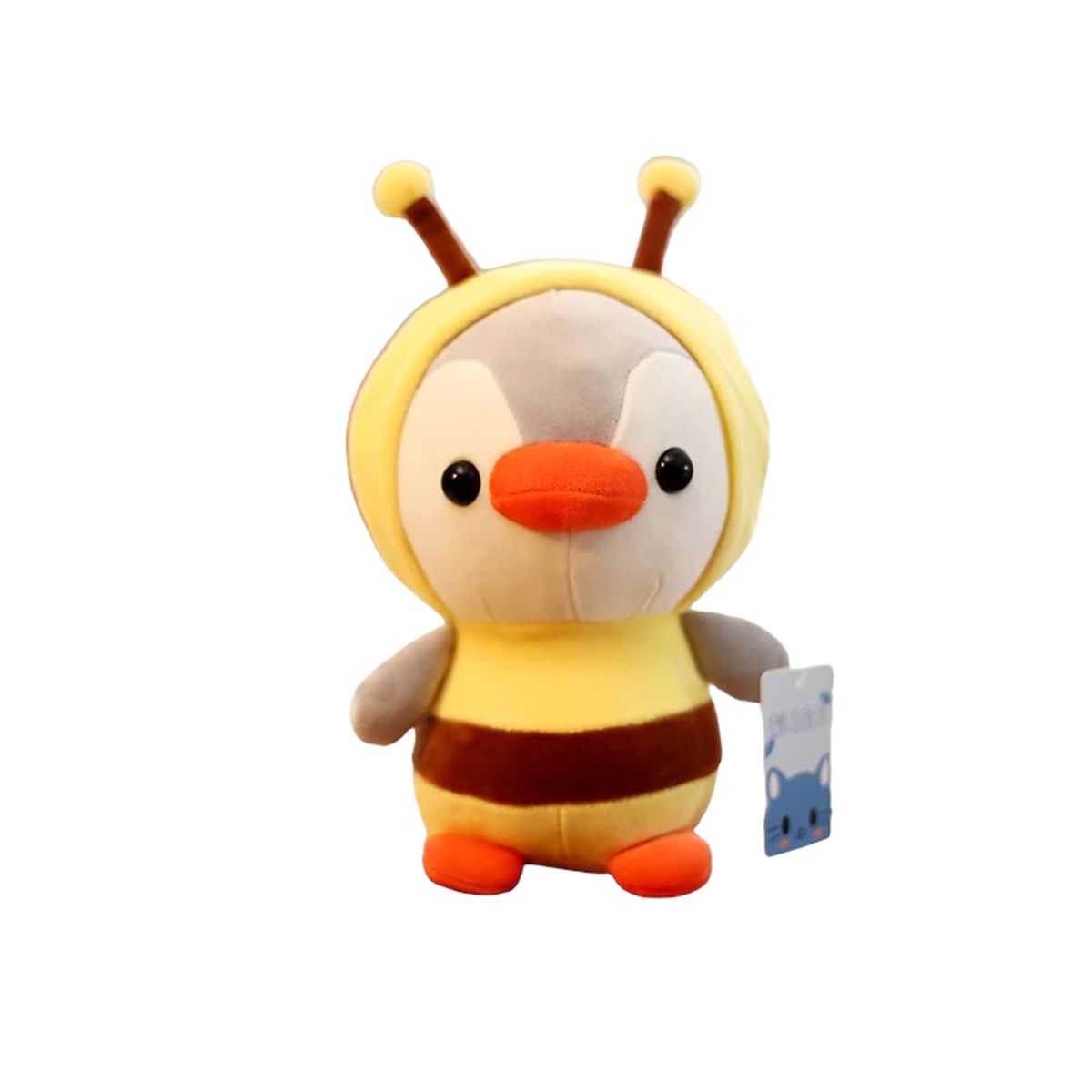 GENERICO - Peluche Pingüino Con Disfraz de Abeja Amarillo Kawaii