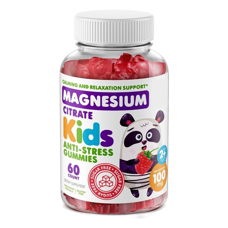 GENERICO - Kids Smart Citrato De Magnesio Gomitas Para Niños 60u Berry
