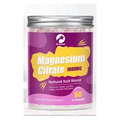 GENERICO - Citrato De Magnesio Puro En Gomitas 1000mg 60u Sabor Frutas