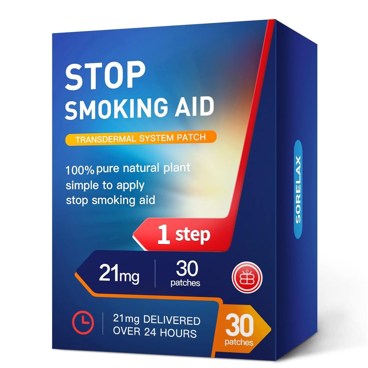 GENERICO - Parches Sorelax Cq 21mg Step 1 Para Dejar De Fumar 30 Unid