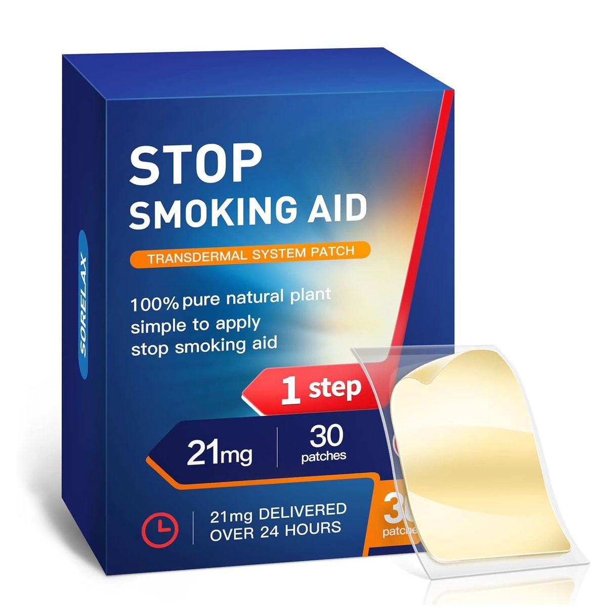 GENERICO - Parches Sorelax Cq 21mg Step 1 Para Dejar De Fumar 30 Unid