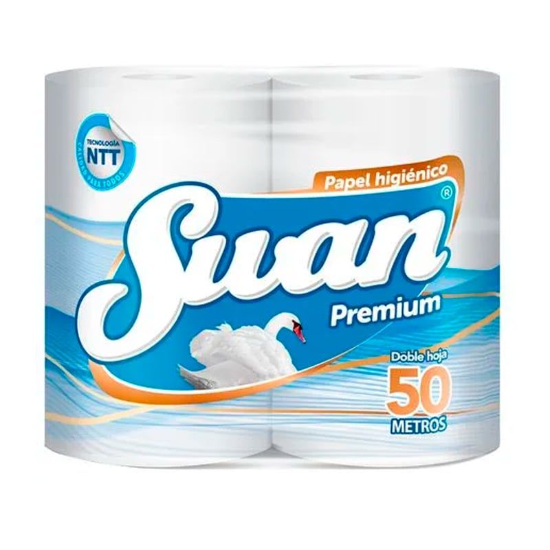 SWAN - Papel Higiénico Swan Mihogar Doble Hoja 50mts - 32 Rollos