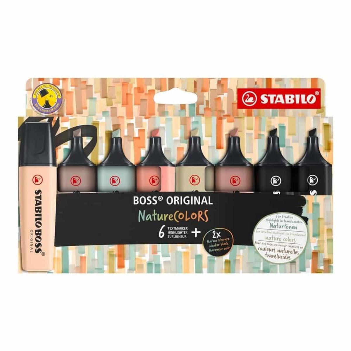 STABILO - Set de 8 Destacadores Stabilo Boss Original Nature Colors