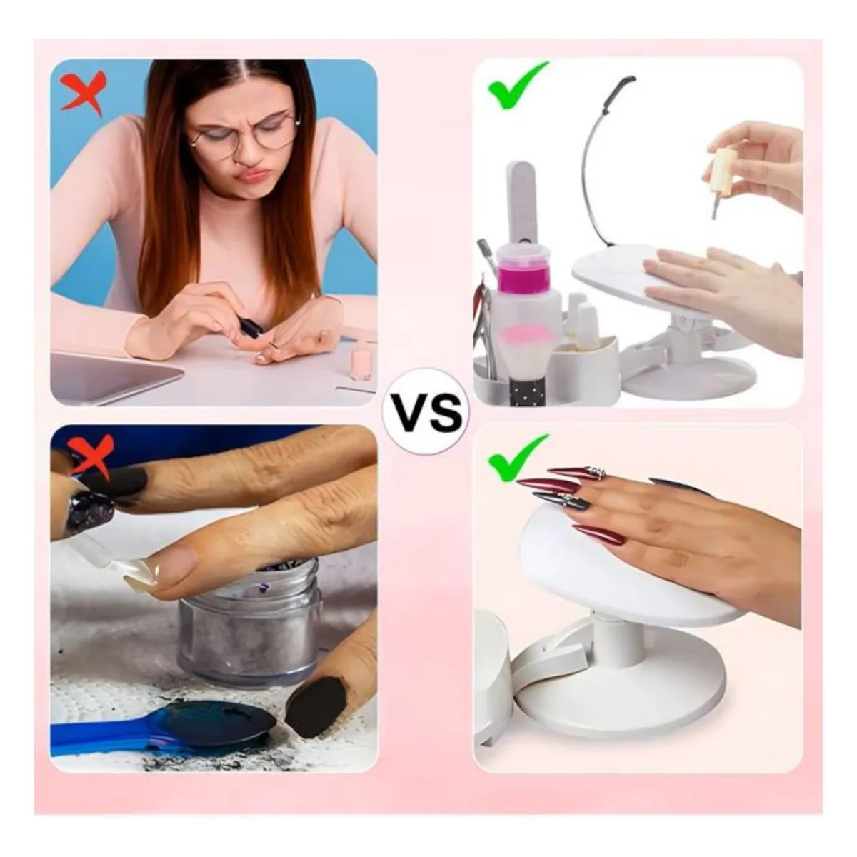 INVENCIBLE - BASE DE MANICURA PEDICURA CON ACCESORIOS AA50