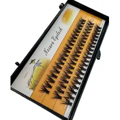 GENERICO - 20DD-007-14mm Pestañas En Racimo Nesura Efcto Rimel