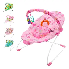 LITTLE MONKEY - Bouncer Silla Mecedora Vibradora Bebe PortableJuguetes Verde