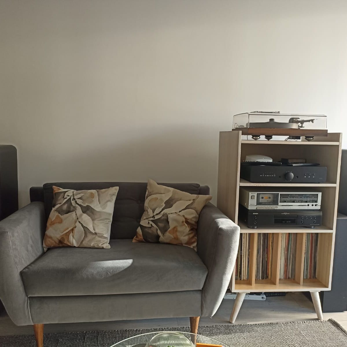 GENERICO - Rack para vinilos 60 x 45 x 110 cm