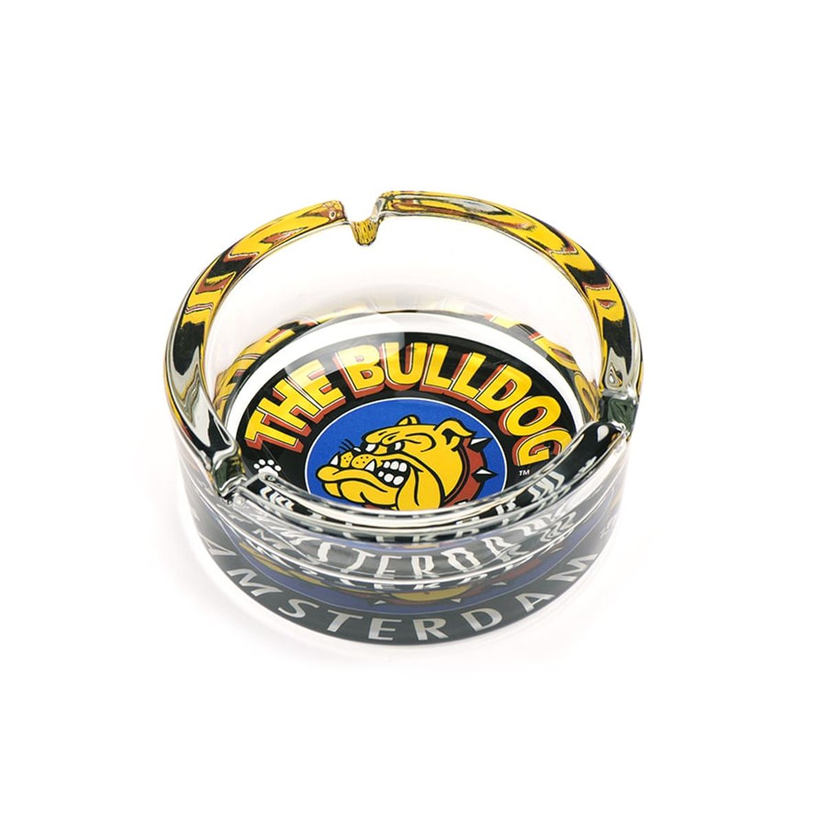 GENERICO - Cenicero The Bulldog Amsterdam De Vidrio Color 100mm Cajita