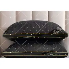 GENERICO - Pack Almohada rectangular 50x70cm Color Negro 2 UND