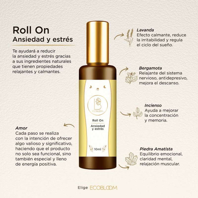GENERICO - Roll on de Aromaterapia para Ansiedad y estress