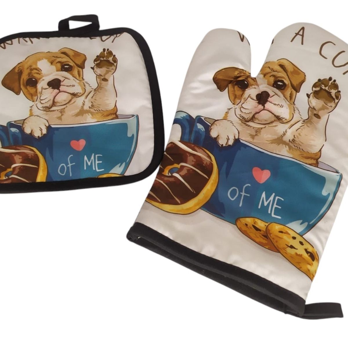 GENERICO - Guante De Cocina Y Toma Ollas Guante De Horno Kawaii