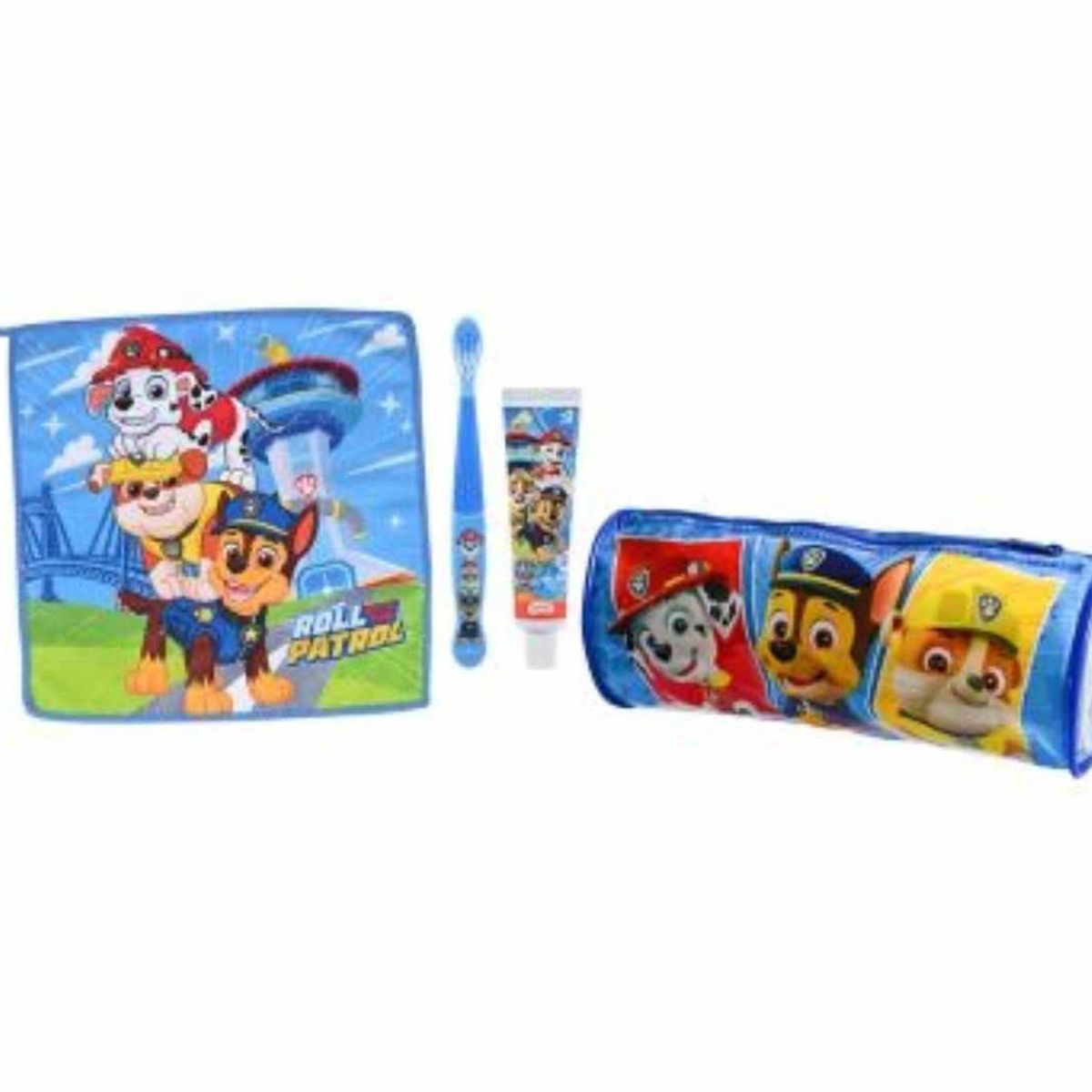 OEM - Set Pasta De Dientes Cepillo Toalla Estuche Paw Patrol