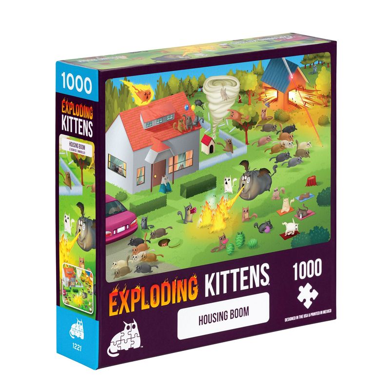 ASMODEE - Puzzles Exploding Kittens 1000 piezas: Housing Boom