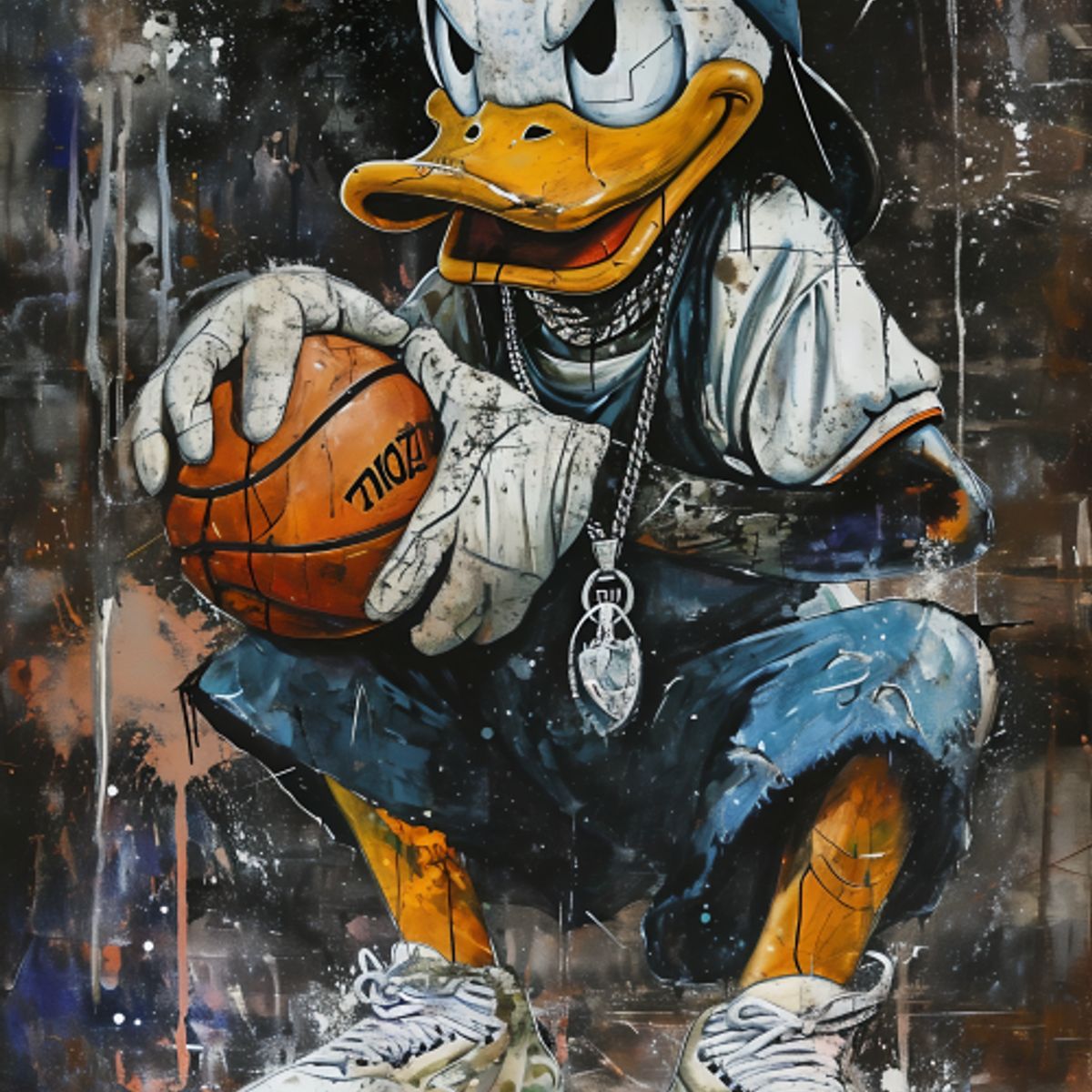 LOS REGALONES - Cuadro Canvas Imagen Donald en lienzo 85x55 cm