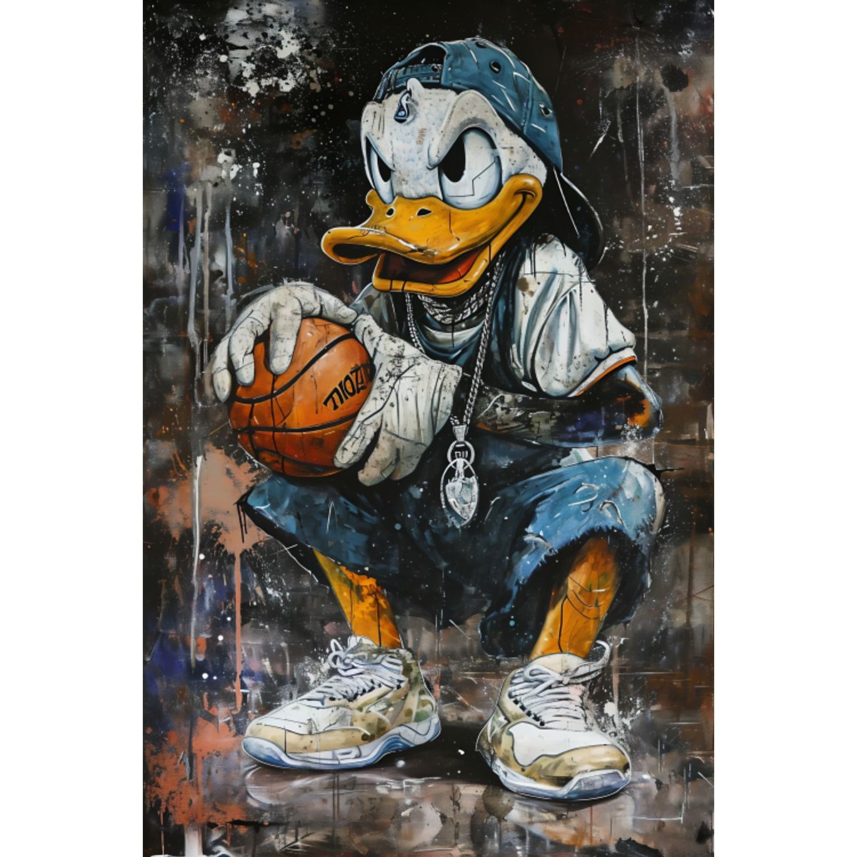 LOS REGALONES - Cuadro Canvas Imagen Donald en lienzo 85x55 cm