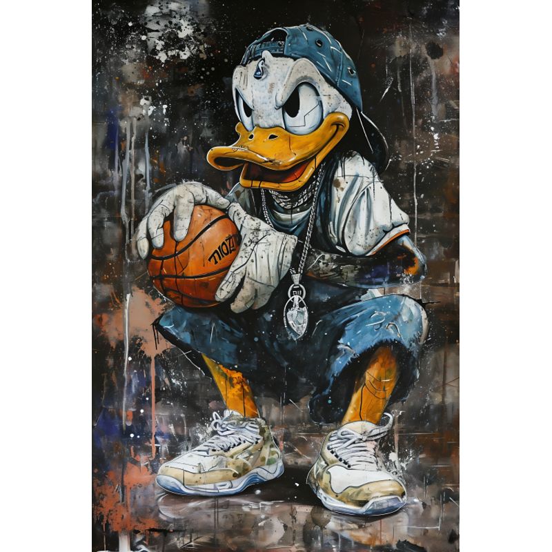LOS REGALONES - Cuadro Canvas Imagen Donald en lienzo 85x55 cm